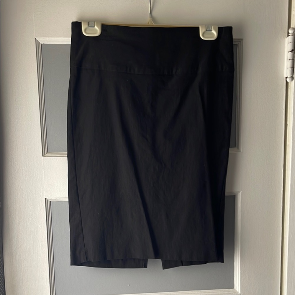 Wet Seal Black Pencil Skirt with Slit for Work